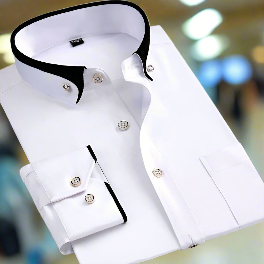 Myles | Classic Cotton Long Sleeve Shirt