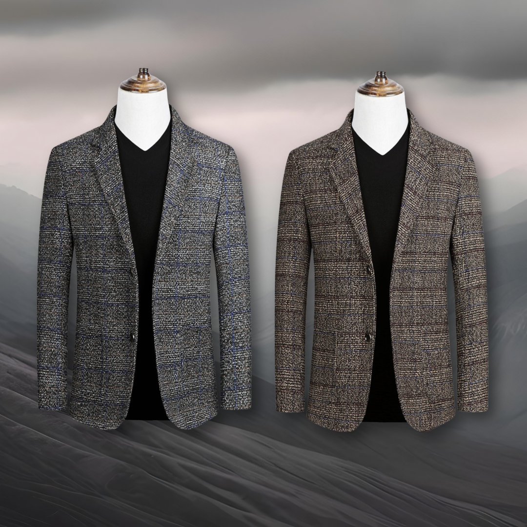 Marshall | Elegant Blazer in Tartan Fabric