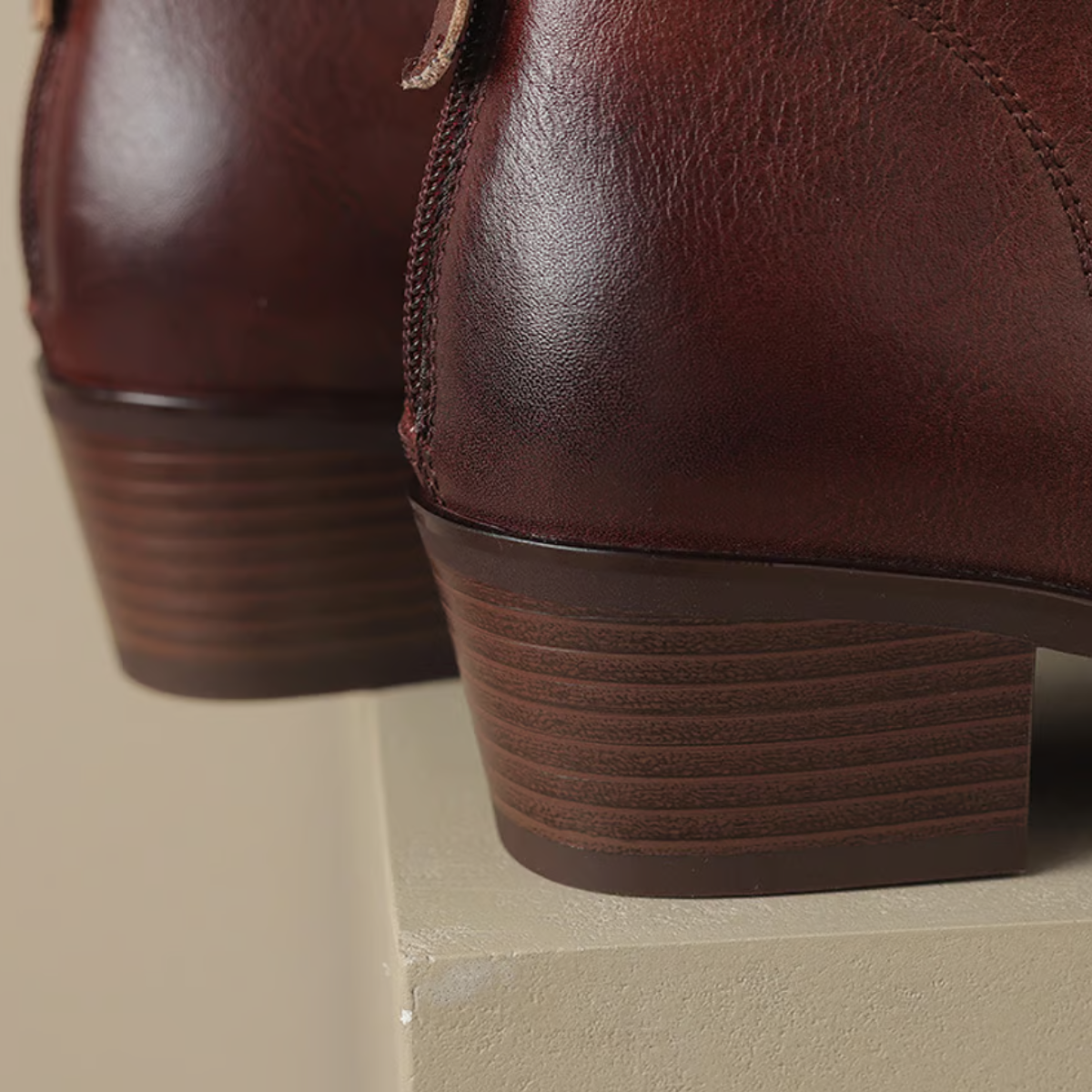 Ruby | Luxury Ankle Boots with Low Heel