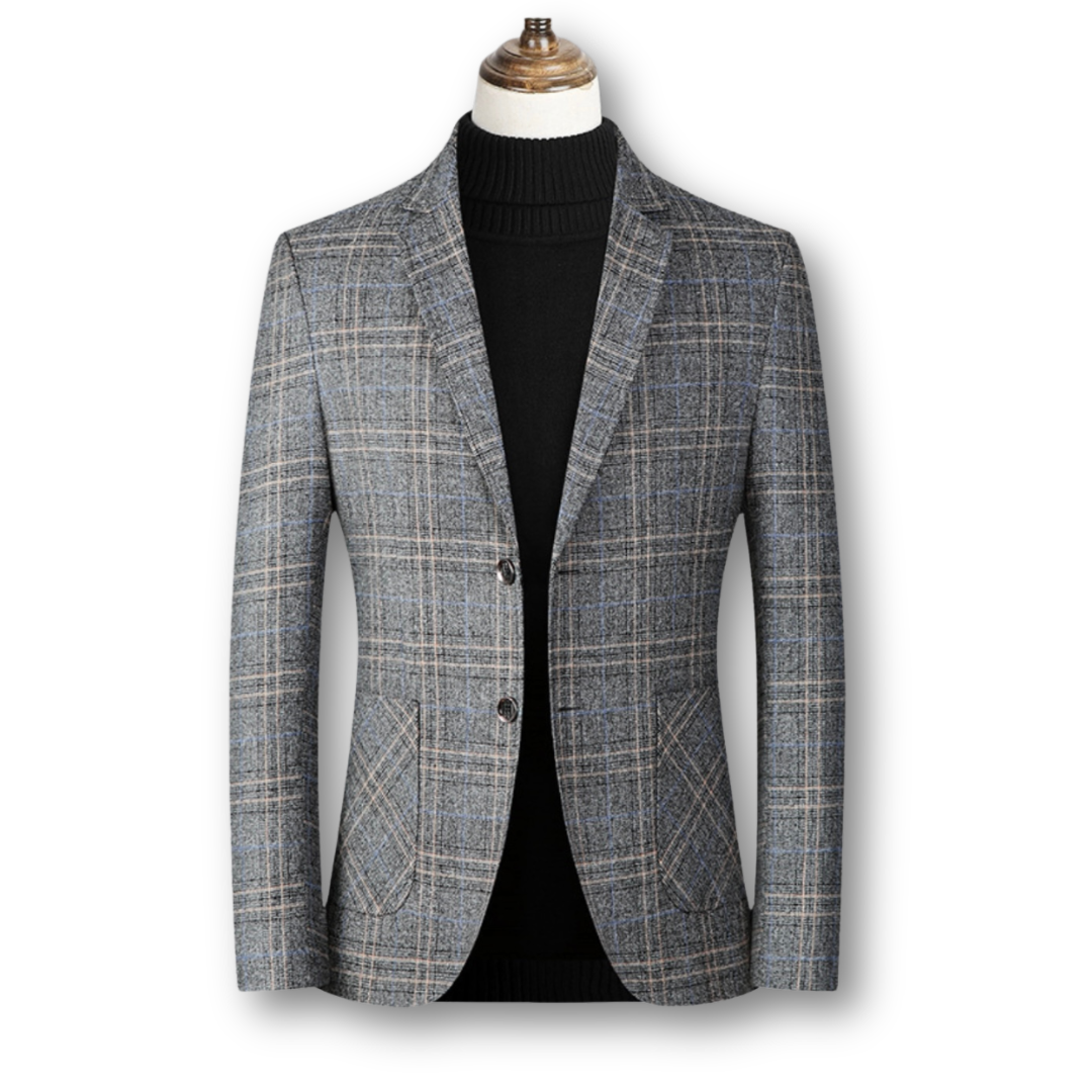 Marshall | Elegant Blazer in Tartan Fabric