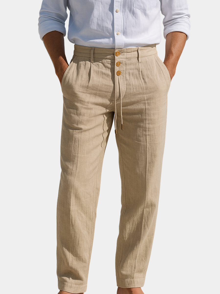 Liam | LIGHTWEIGHT LINEN SUMMER PANTS
