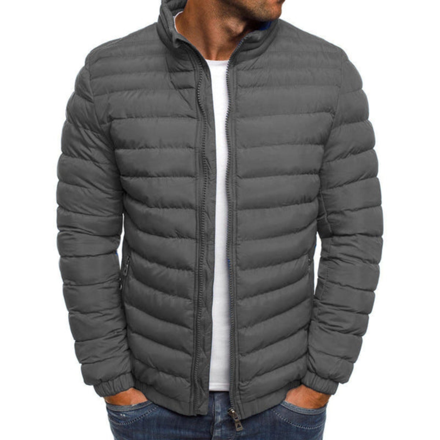 Alexander | Elegant Quilted Jacket with Zipper