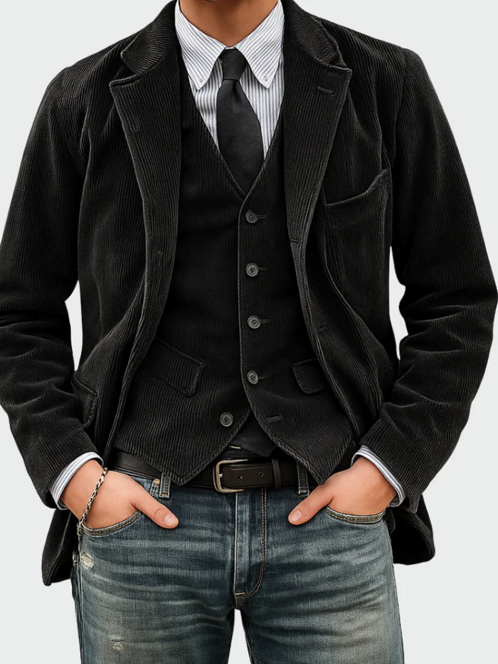 Julius | 2-Piece Set: Blazer and Velvet Waistcoat
