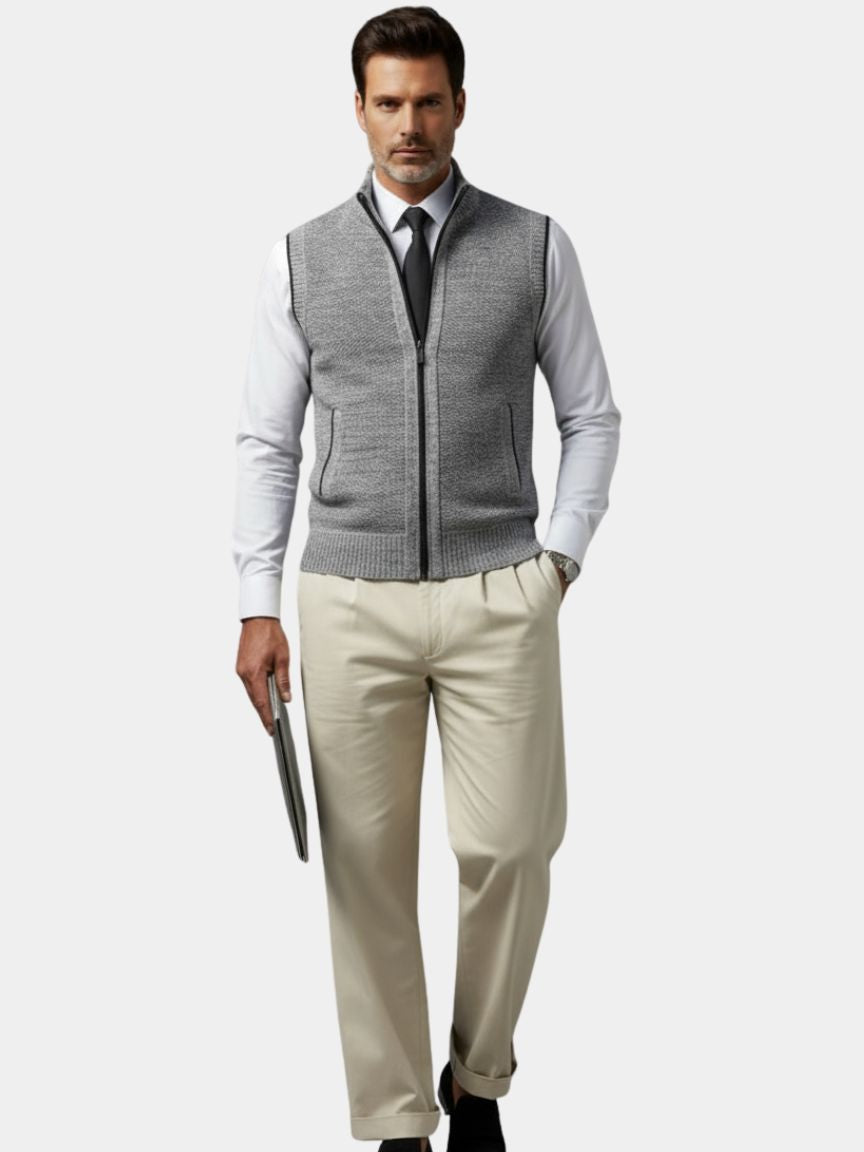 Barrett | Elegant Gilet with Full Zip