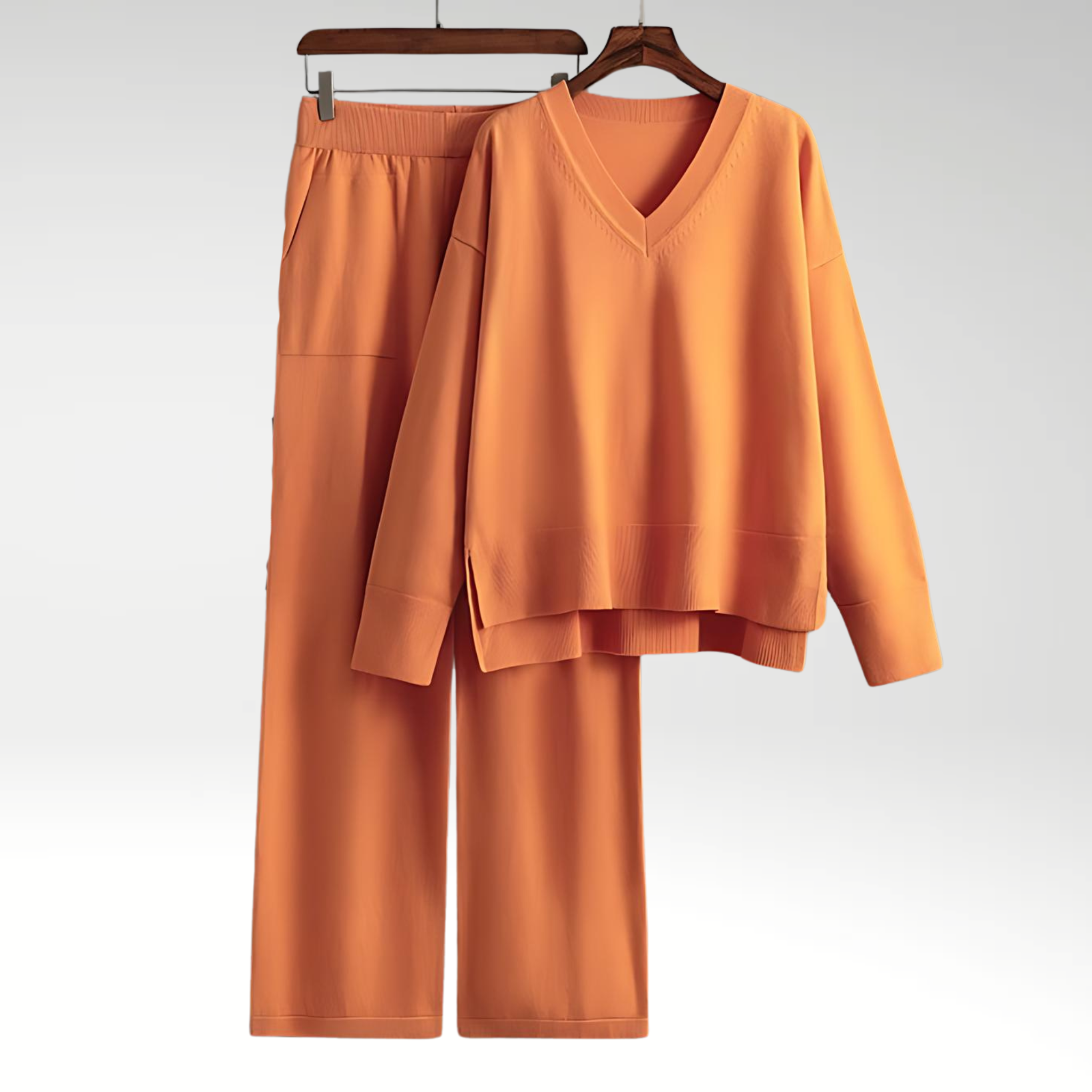 Emily | Luxe V-Neck Two-Piece Set