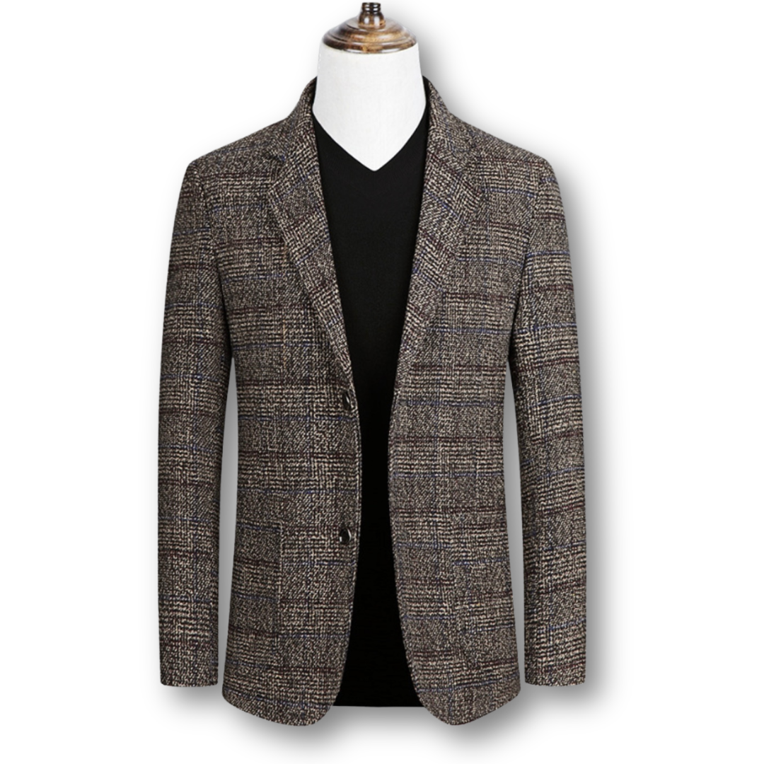 Marshall | Elegant Blazer in Tartan Fabric