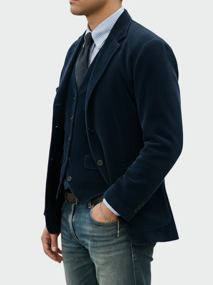 Julius | 2-Piece Set: Blazer and Velvet Waistcoat