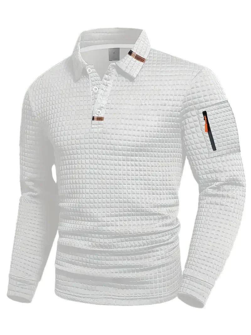 Myles | Structured Polo Shirt with Sleeve Pocket
