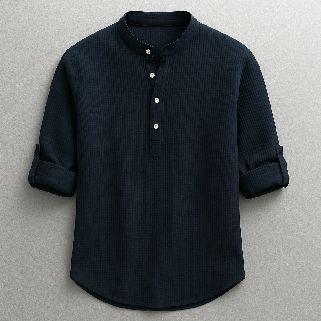 Jude | Long Sleeve Henley Shirt