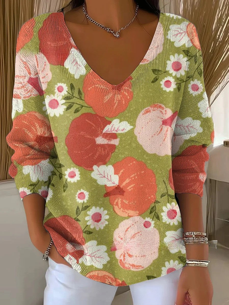 Chloe | Colorful Sweater with V-Neck