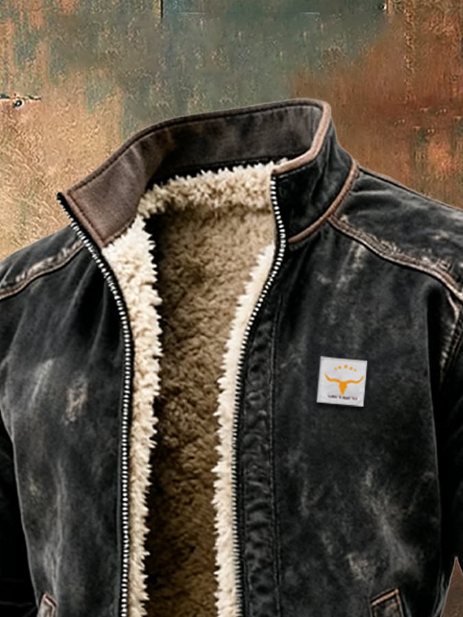 Clayton | VINTAGE JACKET WITH SHERPA LINING