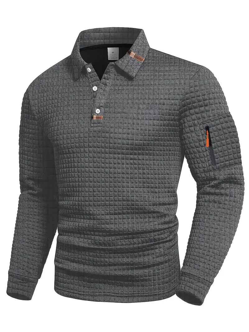 Myles | Structured Polo Shirt with Sleeve Pocket