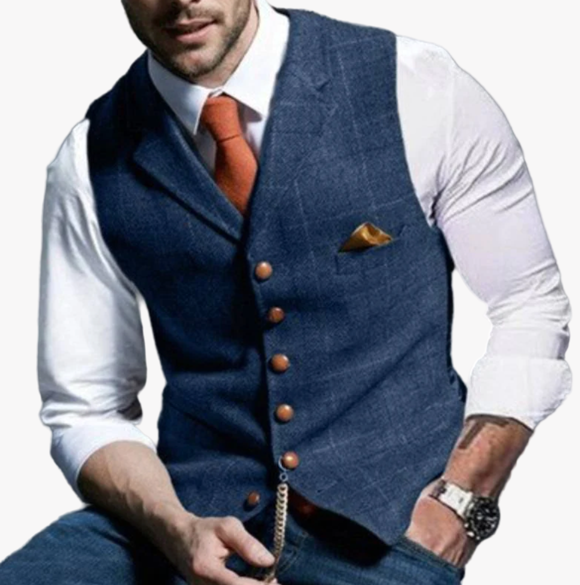 Jared | Sleek Button Waistcoat Style