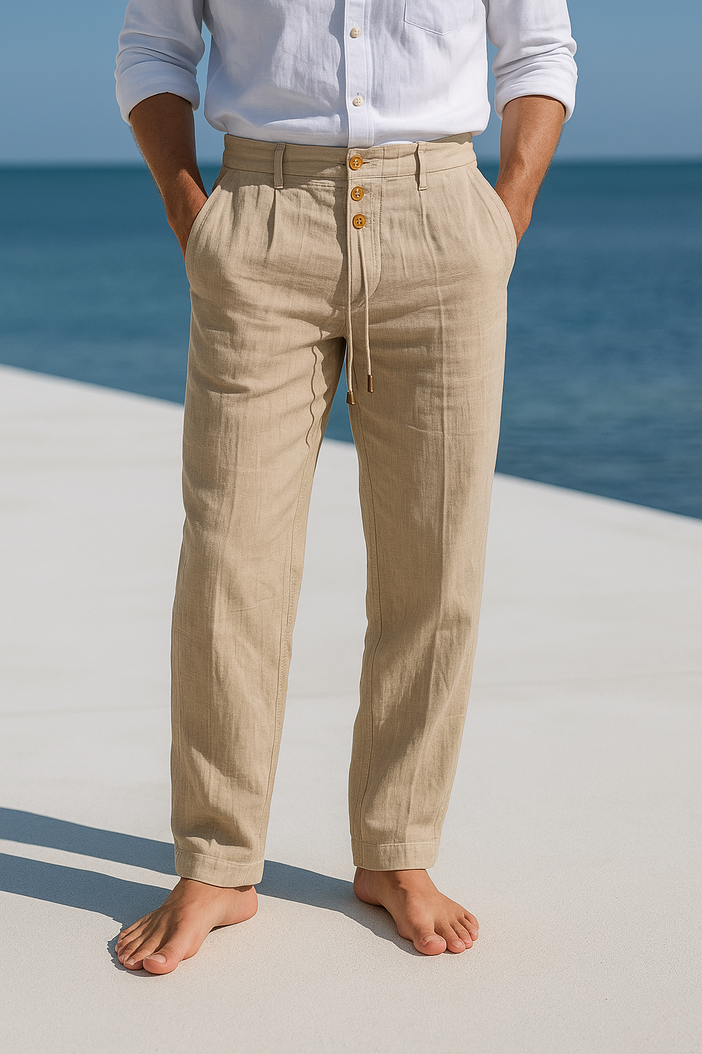 Liam | LIGHTWEIGHT LINEN SUMMER PANTS