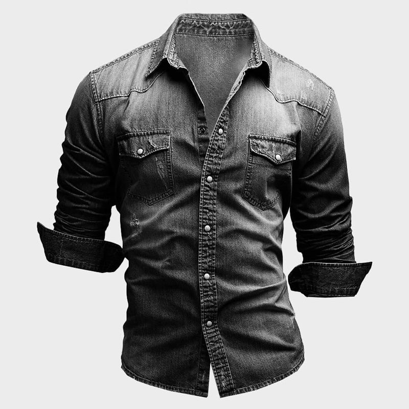 Mark | Elegant Denim Shirt with Pockets