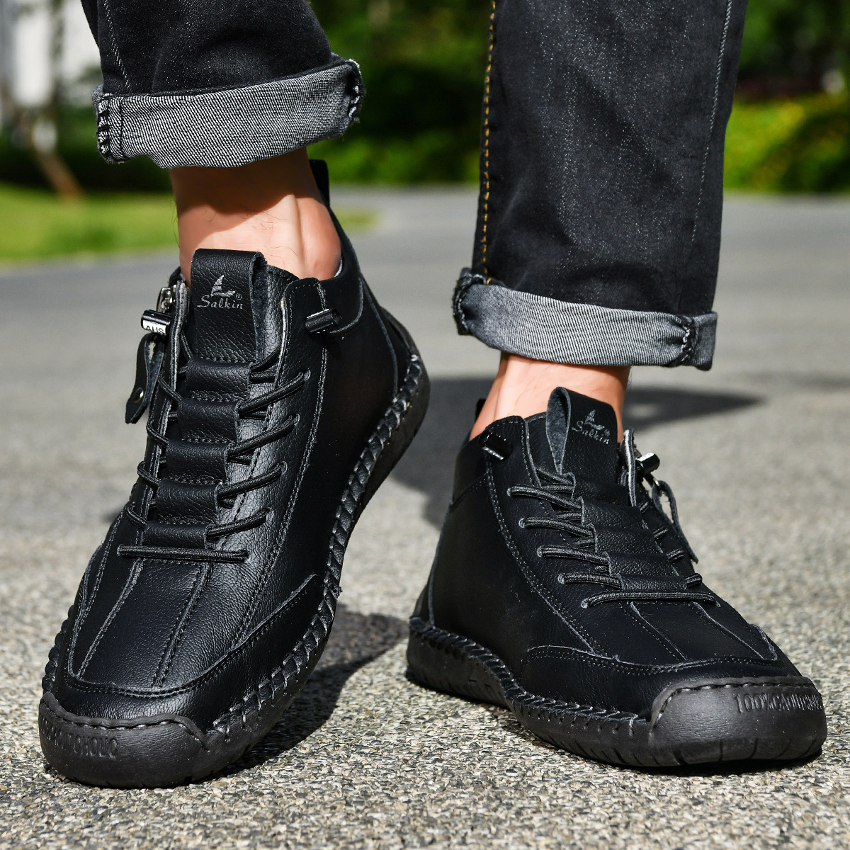 Barrett | Nubuck Shoes with Zipper for Men