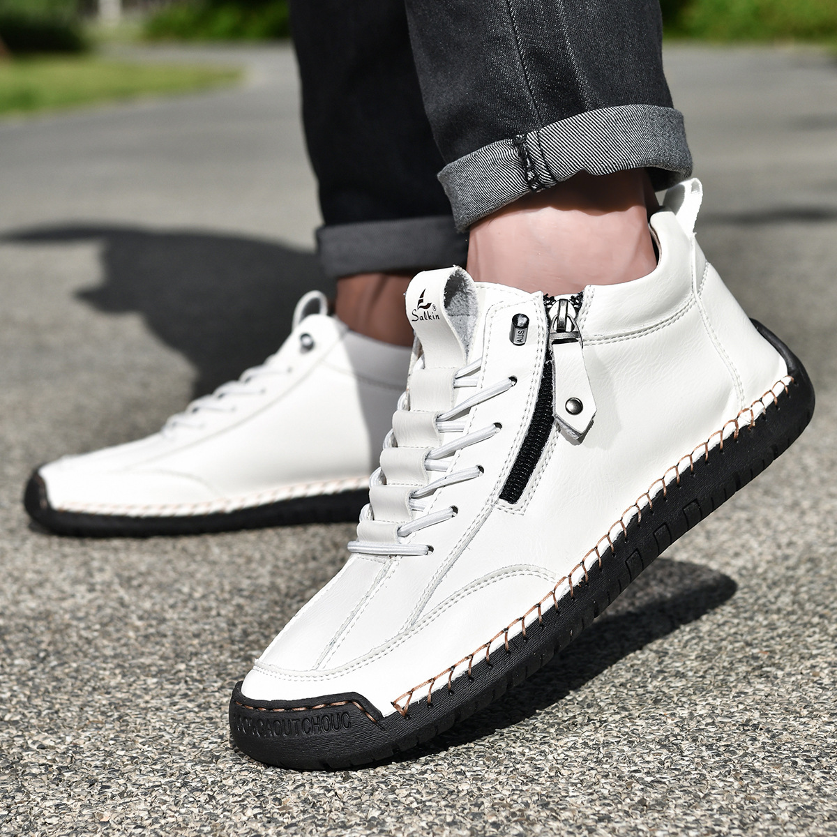 Barrett | Nubuck Shoes with Zipper for Men