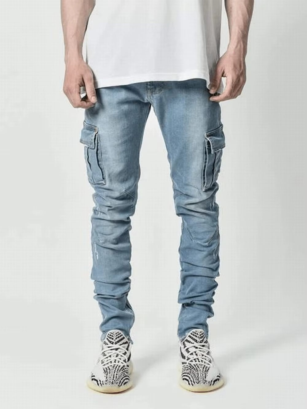 Dahlia | Cargo Street Elastic Jeans