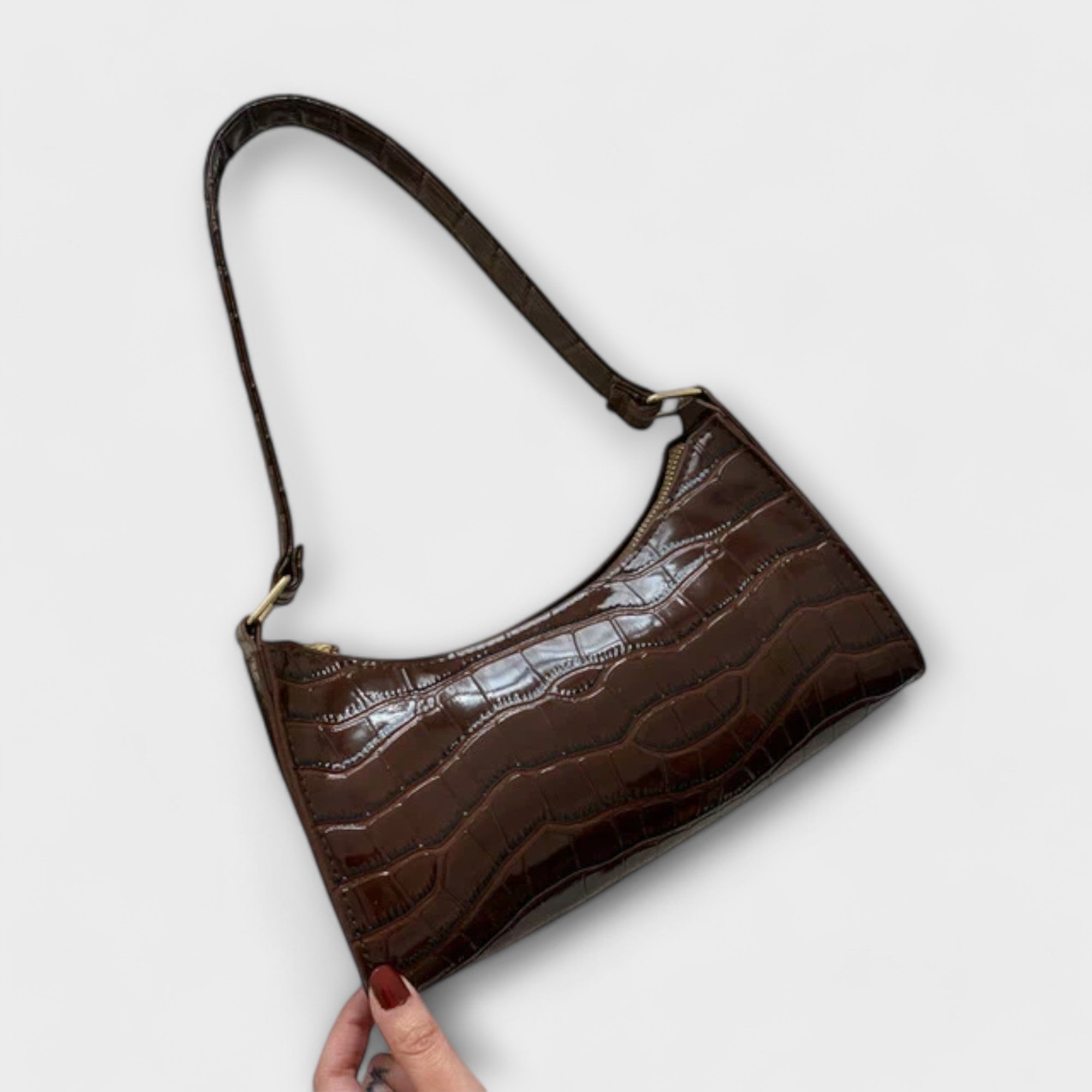 Olivia | Shiny Leather Bag