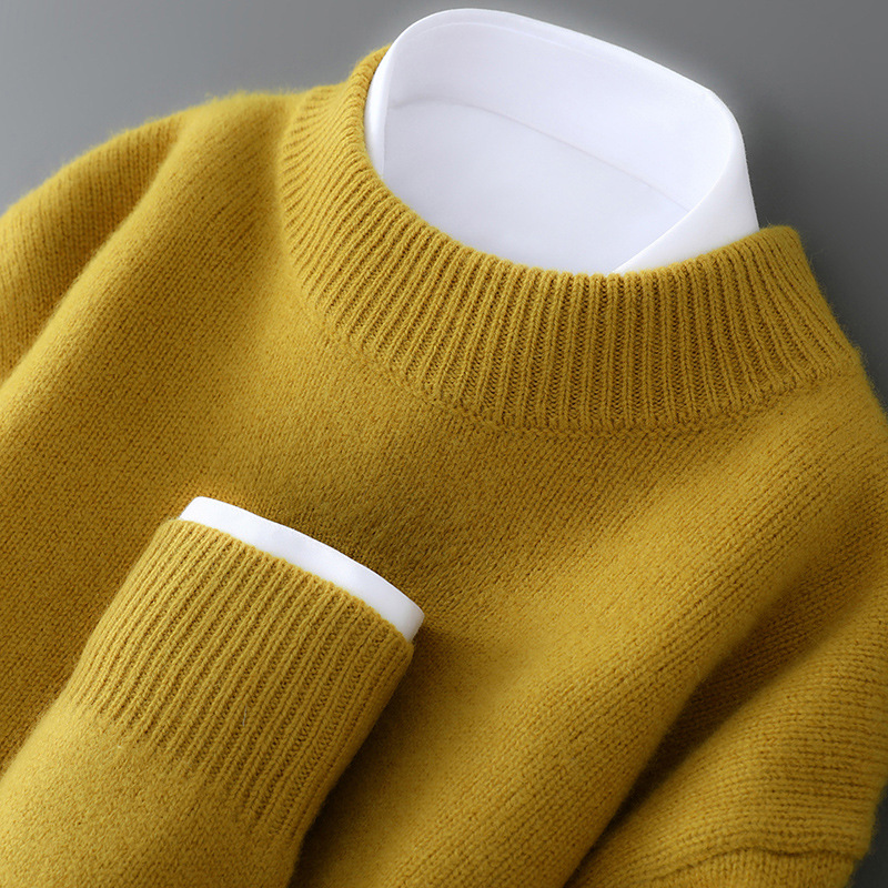 Chester | Elegant Cashmere Sweater (Yellow)