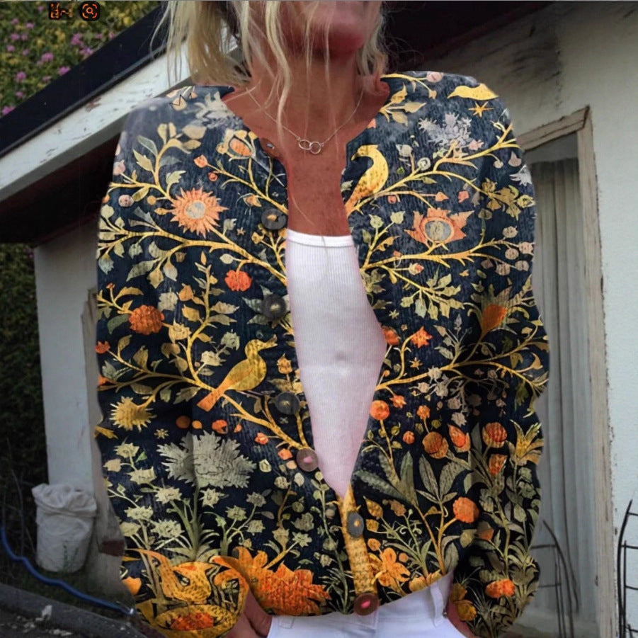 Maya | Vintage Floral Cardigan Sweater