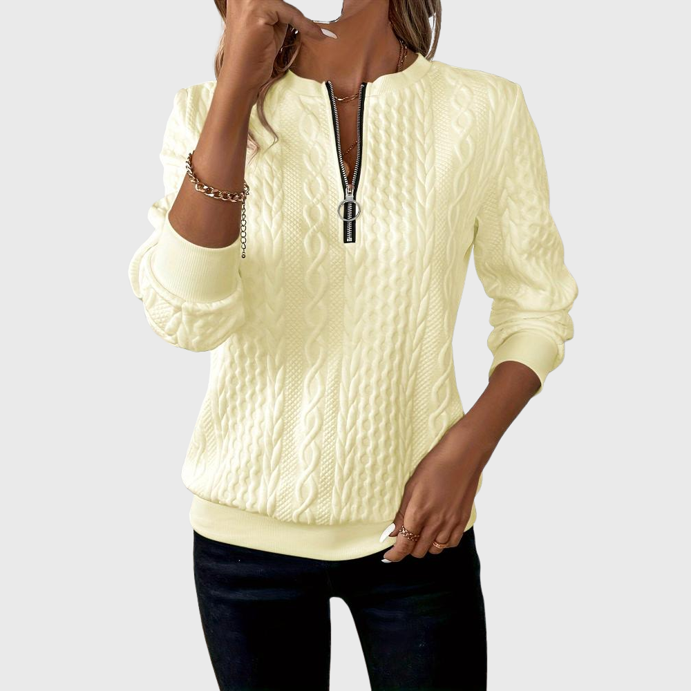 Briar | Knitted sweater with zipper