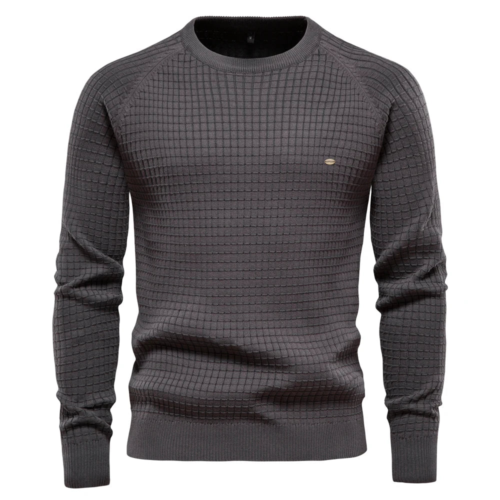 Zayne | Men's Sweater with Diamond Pattern