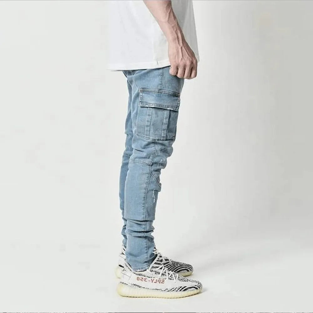 Dahlia | Cargo Street Elastic Jeans