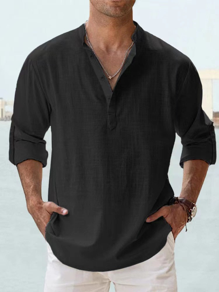 Elijah | Breathable Linen Shirt