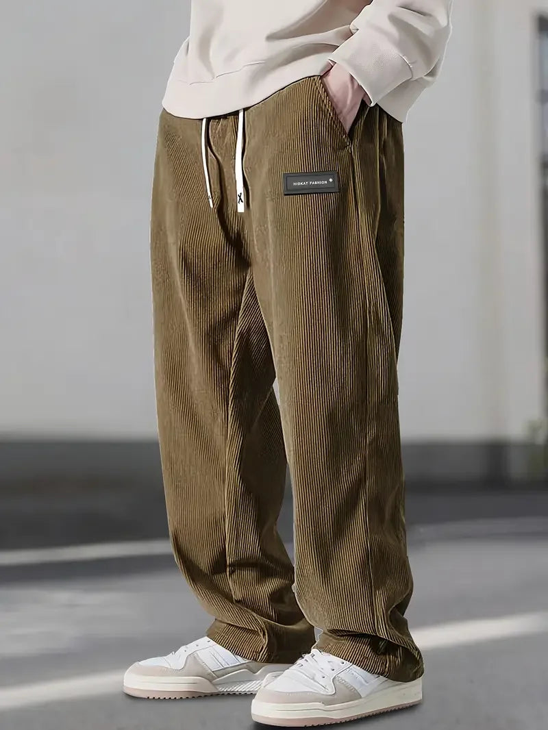 Baylor | Casual Loose-Fitting Cord Pants