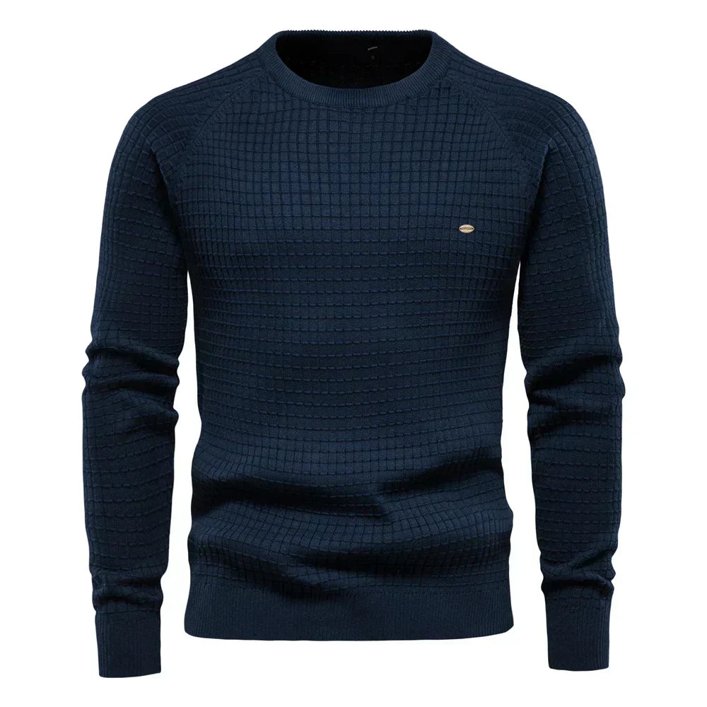 Zayne | Men's Sweater with Diamond Pattern