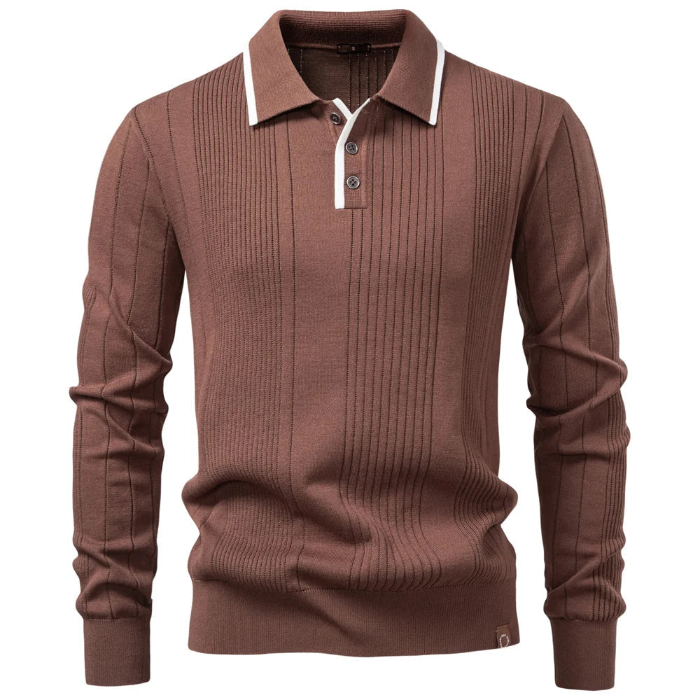Curtis | Long-Sleeve Winter Polo Shirt