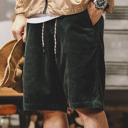 Samuel | Corduroy Shorts with Elastic Waistband