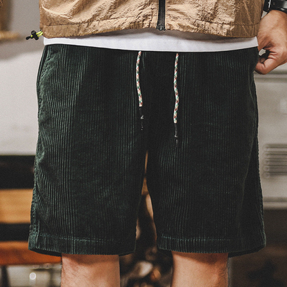 Samuel | Corduroy Shorts with Elastic Waistband