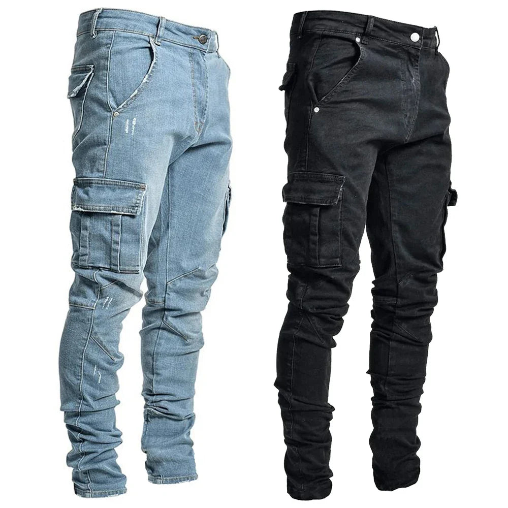 Dahlia | Cargo Street Elastic Jeans
