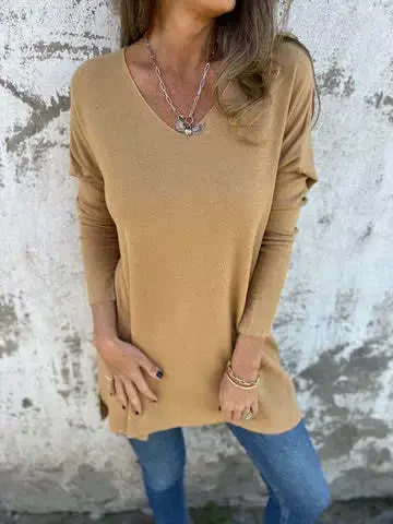 Jessica | Relaxed V-Neck Knit Tunic
