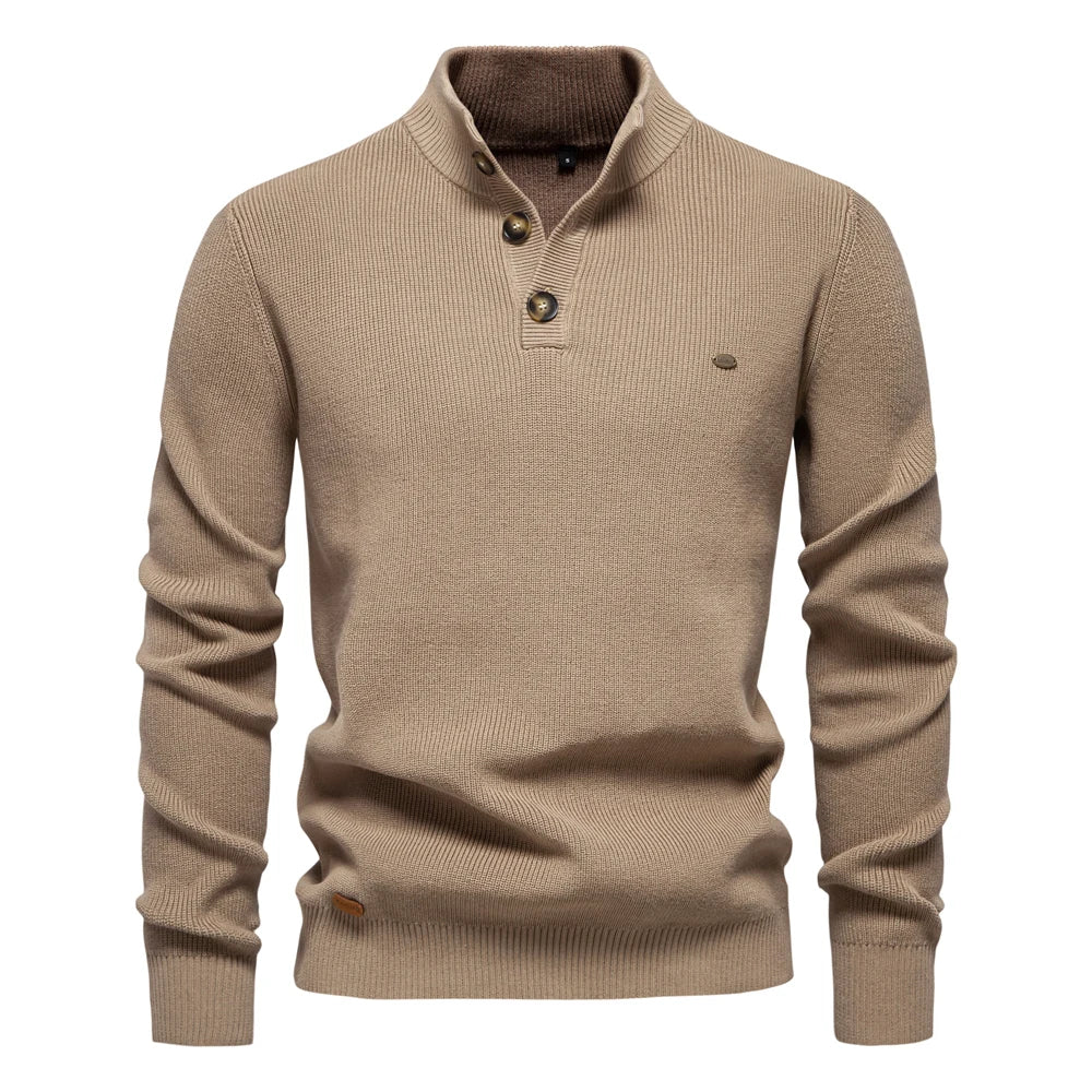 Elias | Men's Sweater with Buttons