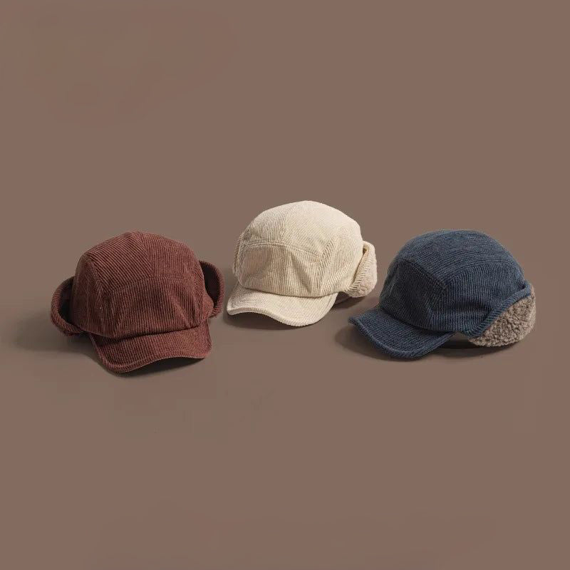 Bowen | Ribbed Cap with Ear Flaps