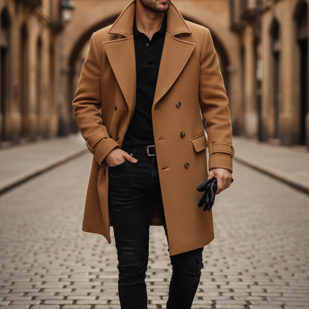 Owen | Men's Winter Double-Breasted Wool Coat