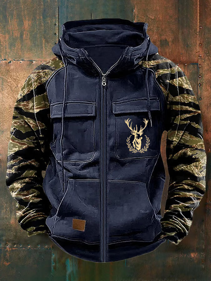 Tobias | Hoodie with Zip and Multi Pockets