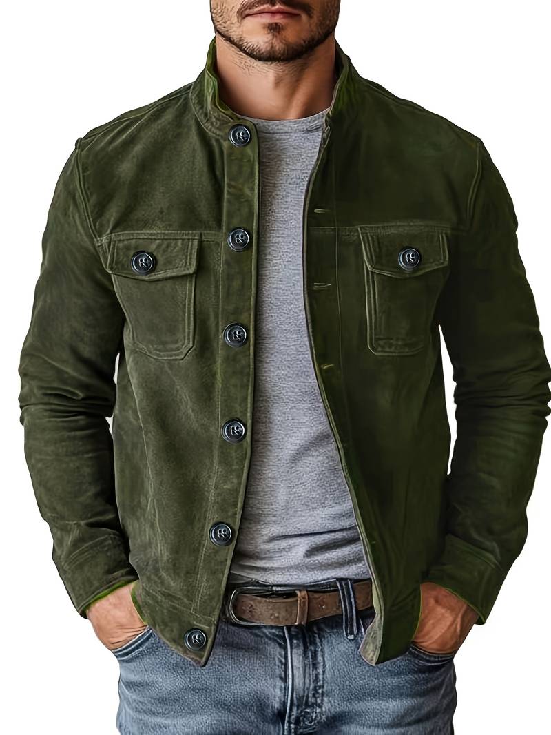 Crew | Casual Long Sleeve Coat with Pocket