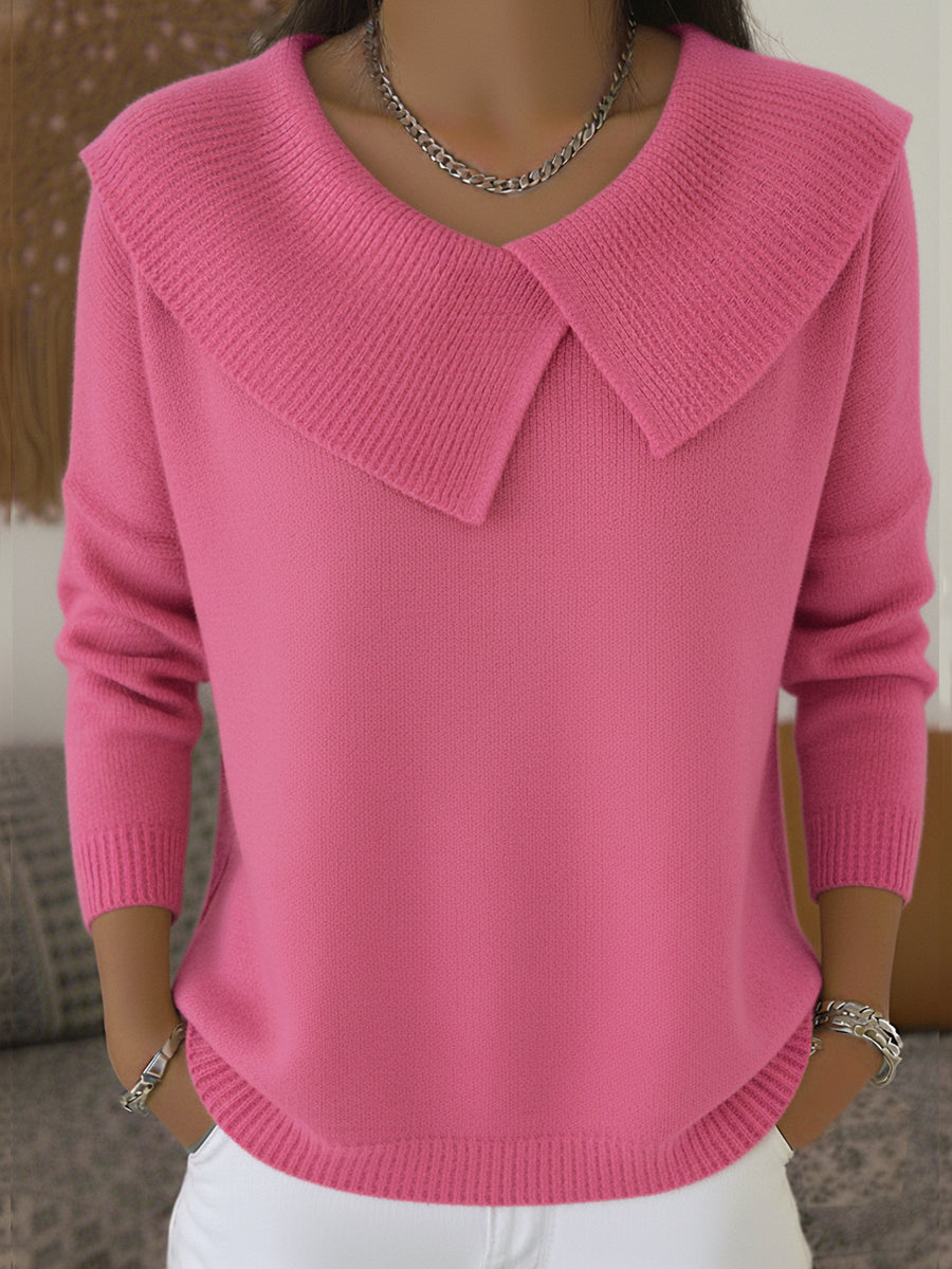 Ella| Warm Sweater with Soft Collar