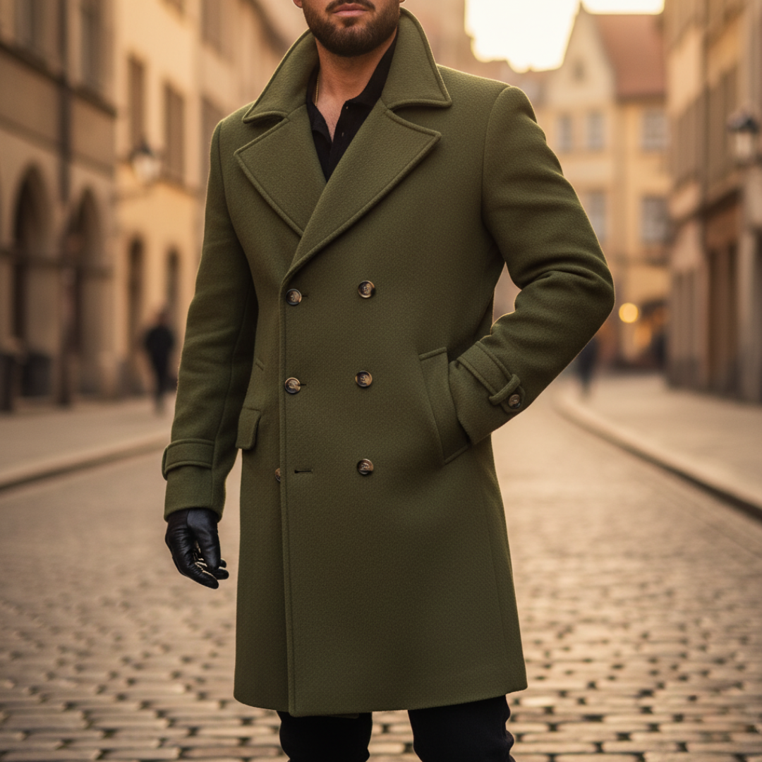 Owen | Men's Winter Double-Breasted Wool Coat