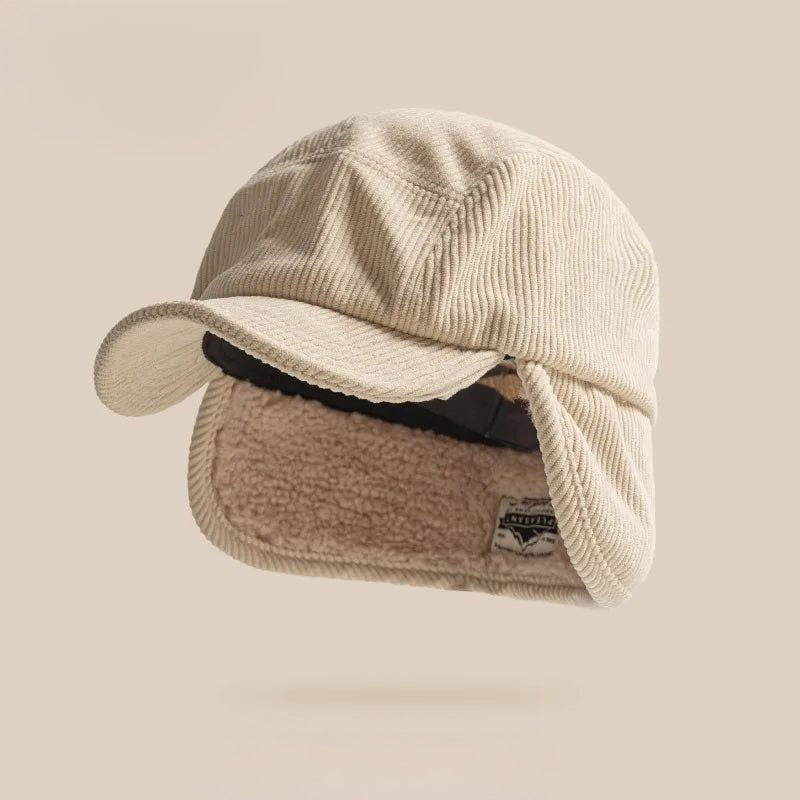 Bowen | Ribbed Cap with Ear Flaps