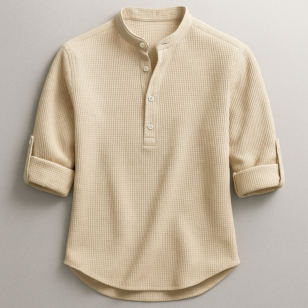 Jude | Long Sleeve Henley Shirt