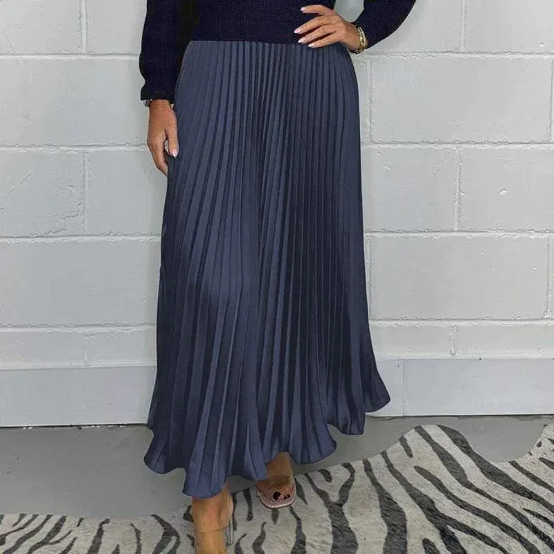 Ella | Maxi Dress with Sweater & Pleated Skirt
