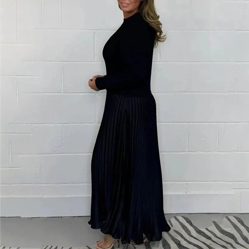 Ella | Maxi Dress with Sweater & Pleated Skirt