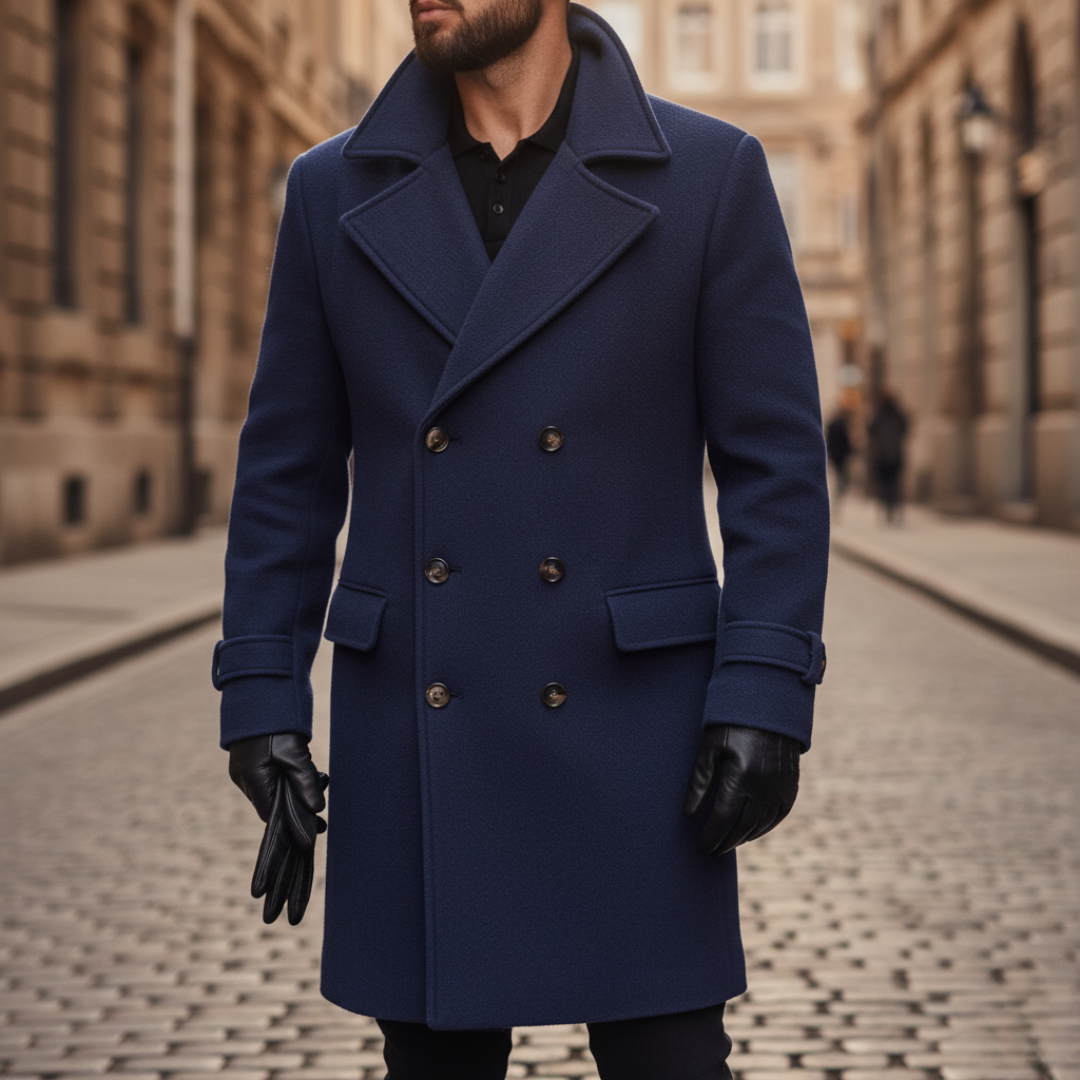 Owen | Men's Winter Double-Breasted Wool Coat
