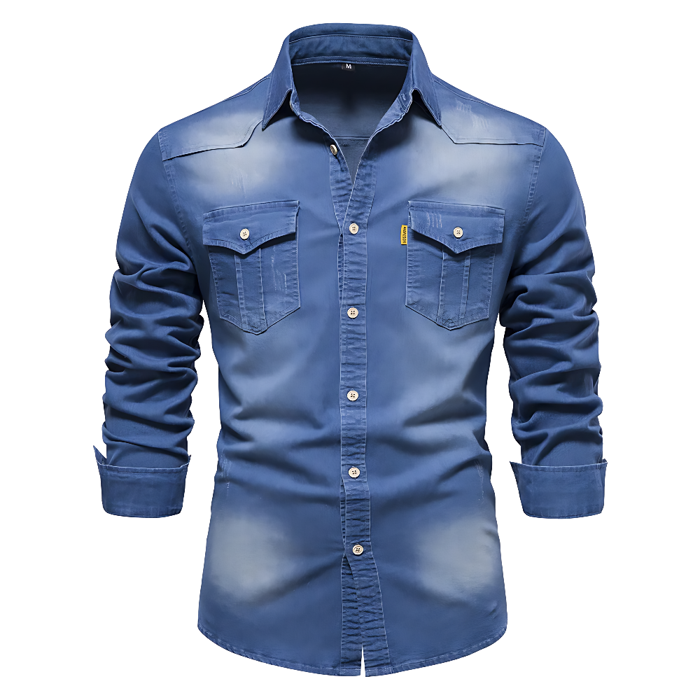 Lance | High-Quality Cotton Denim Shirt
