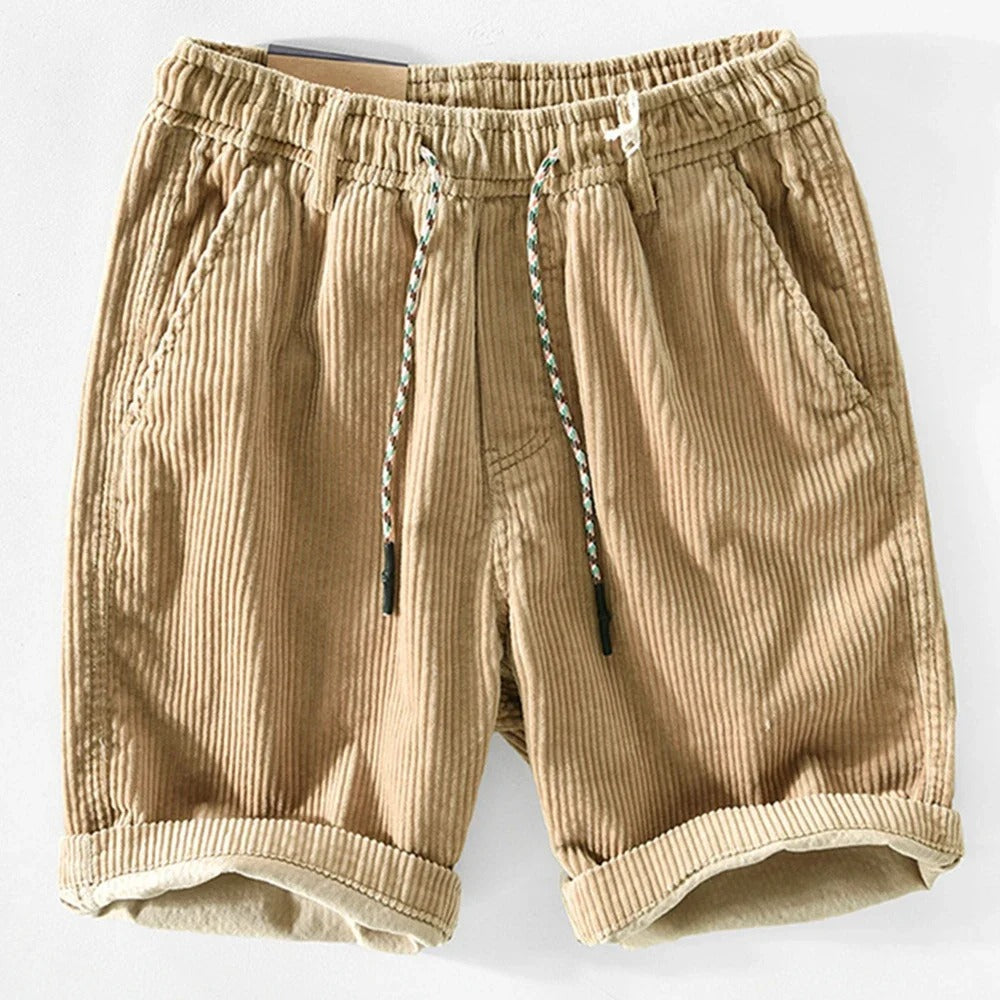 Samuel | Corduroy Shorts with Elastic Waistband